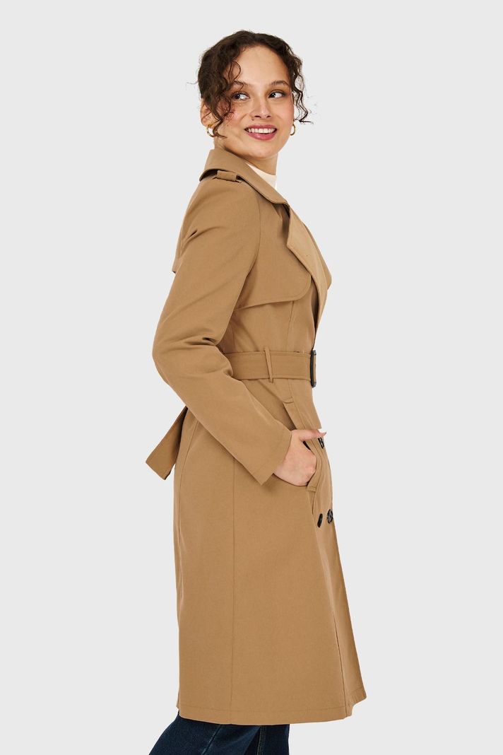 Trench Hebilla Khaki Nicopoly-2