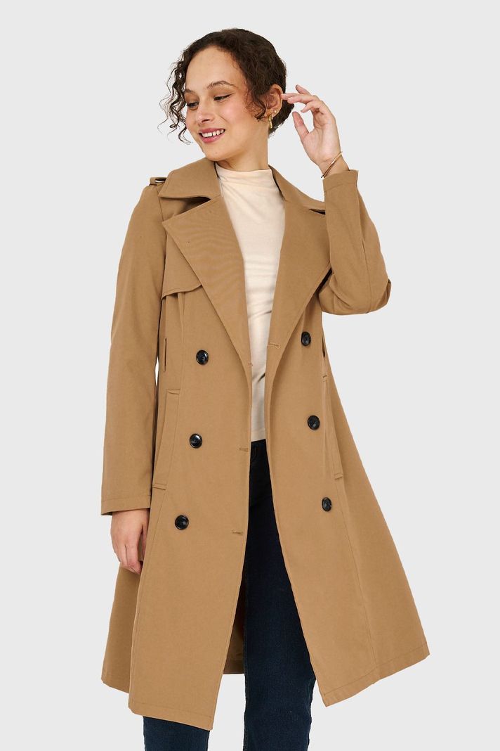 Trench Hebilla Khaki Nicopoly-4