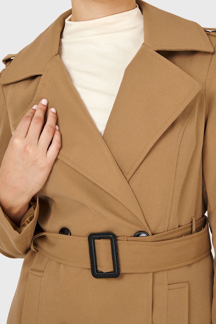 Trench Hebilla Khaki Nicopoly-5