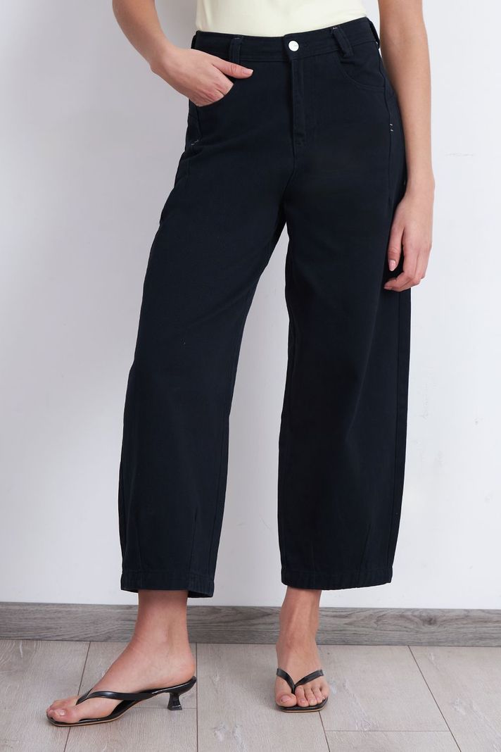 Jeans Corte Barrel Azul Marino Nicopoly