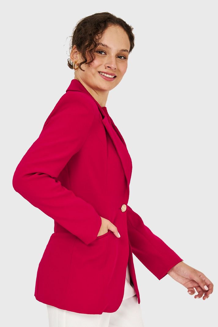 Blazer Un Botón Rojo Nicopoly-2