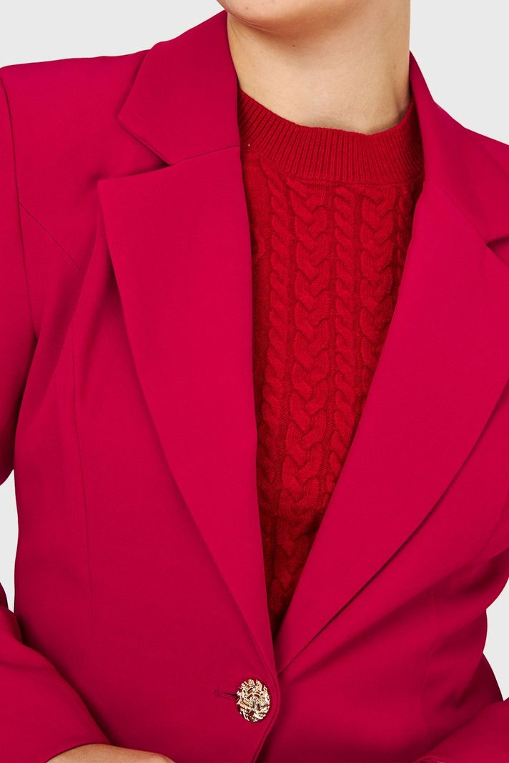 Blazer Un Botón Rojo Nicopoly-5