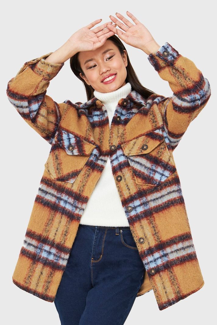 Chaqueta Leñadora Camel Nicopoly-0