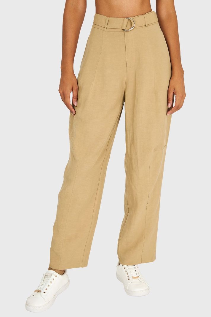 Pantalón Lazo de Hebilla Khaki Nicopoly-0