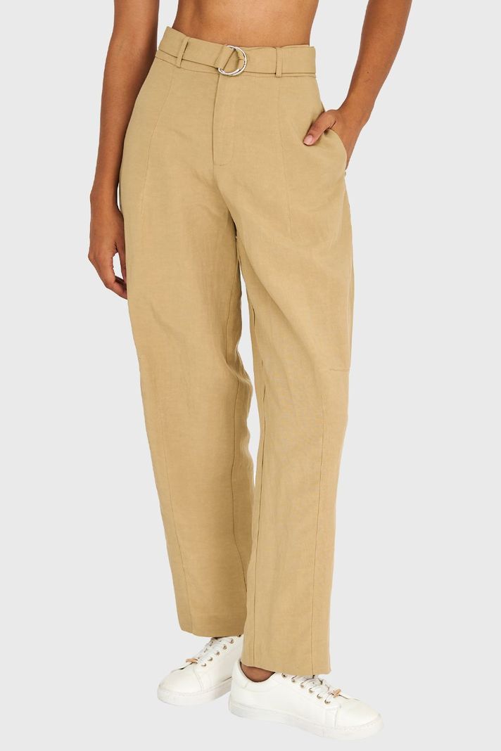 Pantalón Lazo de Hebilla Khaki Nicopoly-4