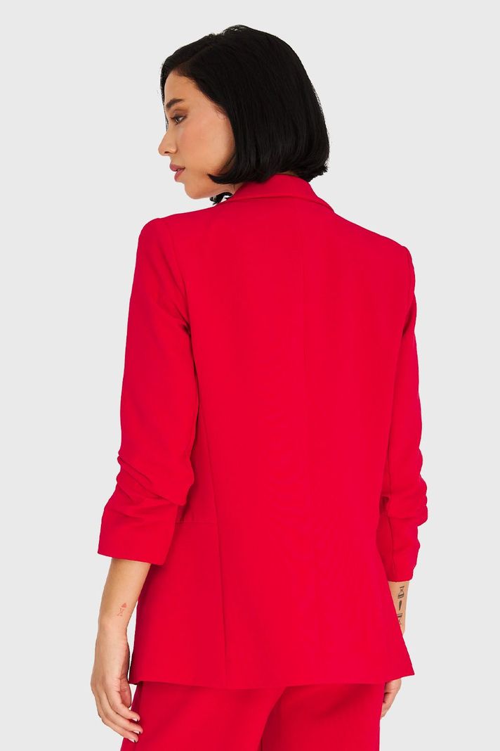 Blazer De Tope Manga 3/4 Rojo Nicopoly-3