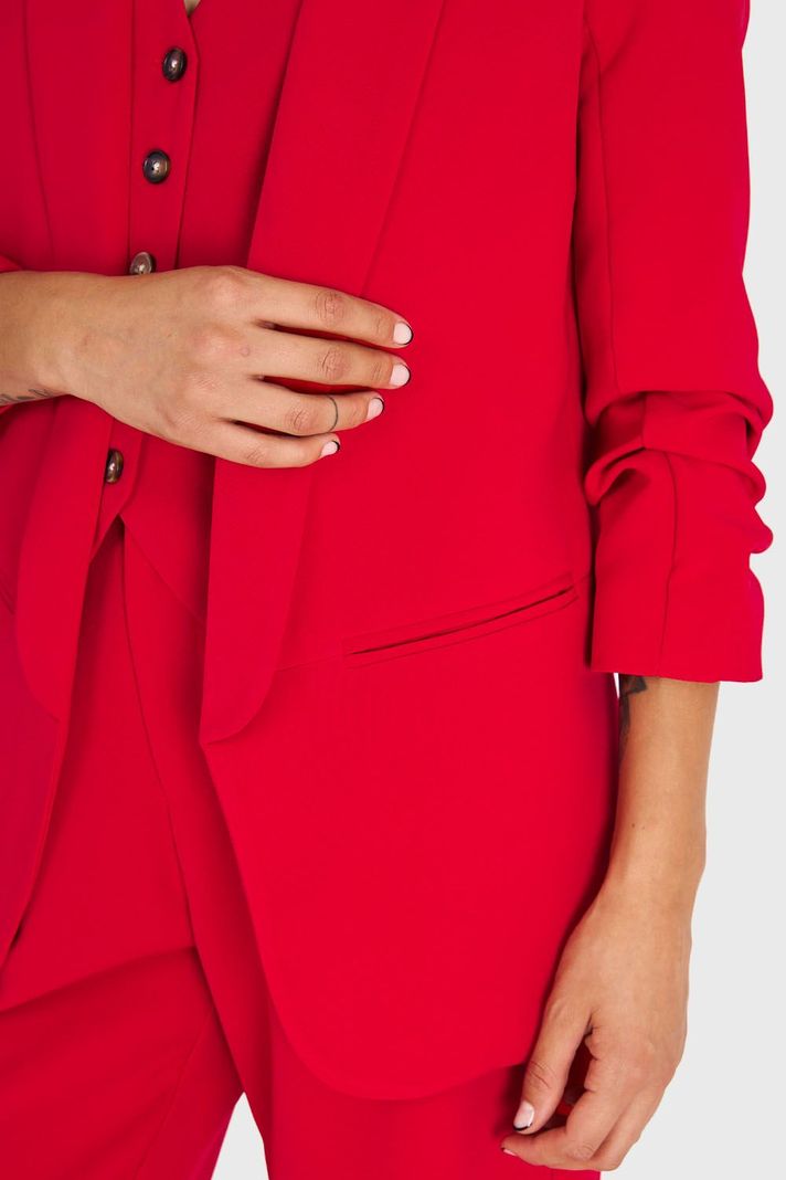 Blazer De Tope Manga 3/4 Rojo Nicopoly-5