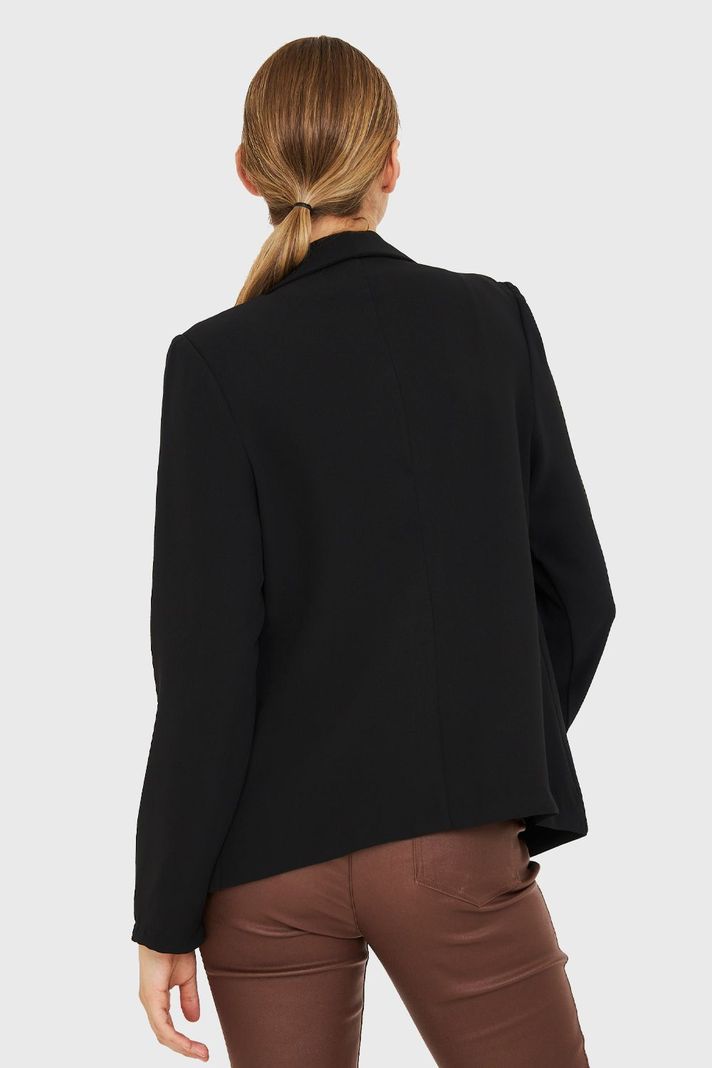 Blazer Con Solapa Negro Nicopoly-3