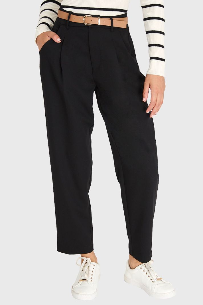 Pantalón Carrot Negro Nicopoly-0