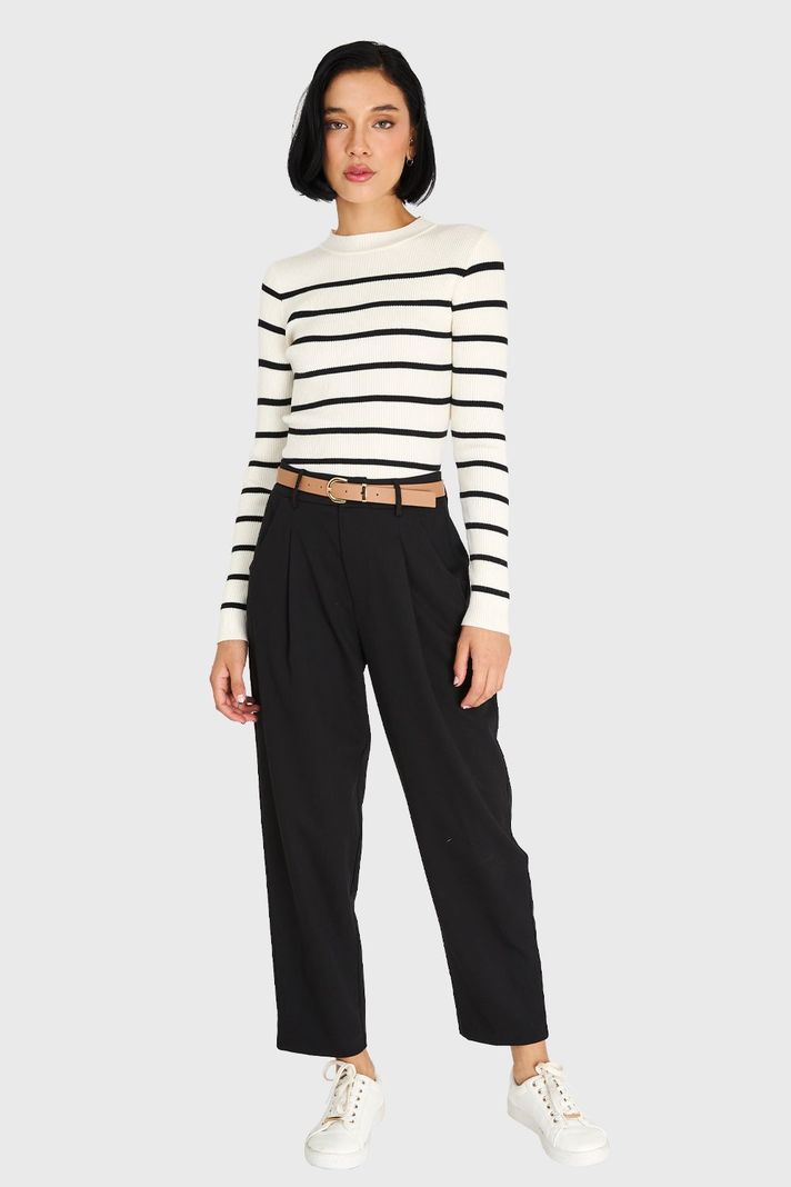 Pantalón Carrot Negro Nicopoly-1