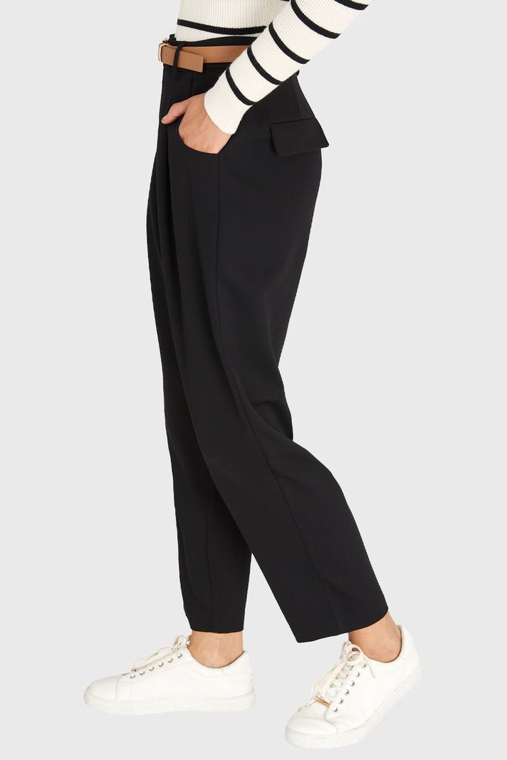 Pantalón Carrot Negro Nicopoly-2