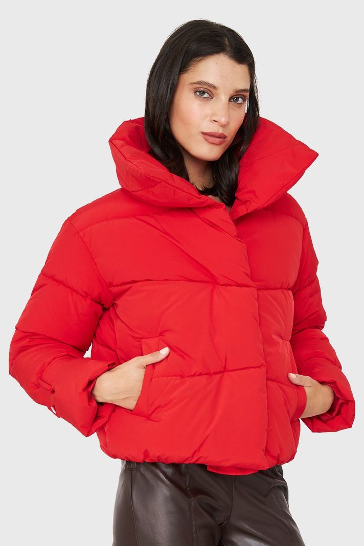 Parka Corta Acolchada Rojo Nicopoly-2