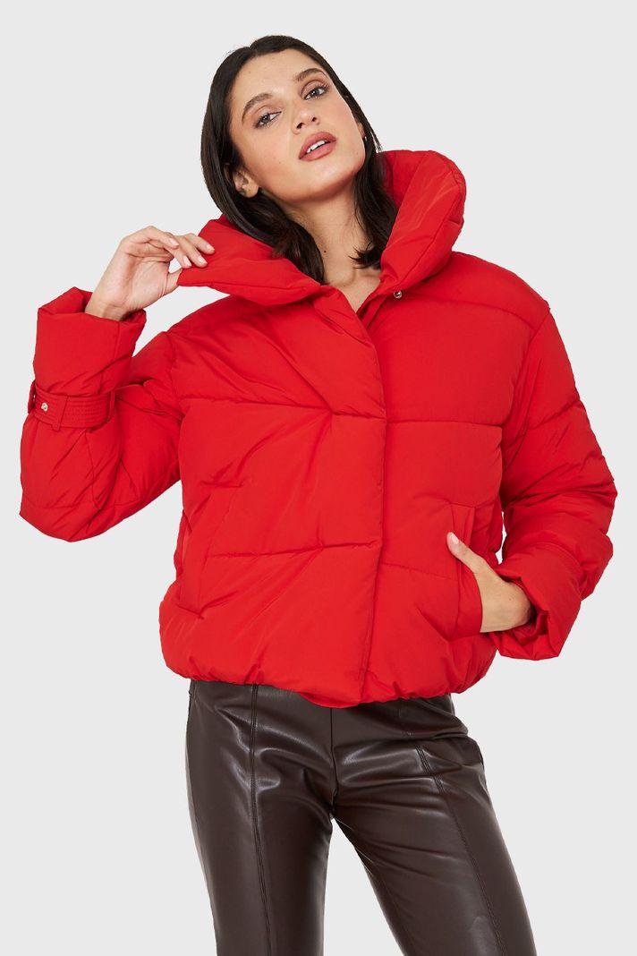 Parka Corta Acolchada Rojo Nicopoly-4