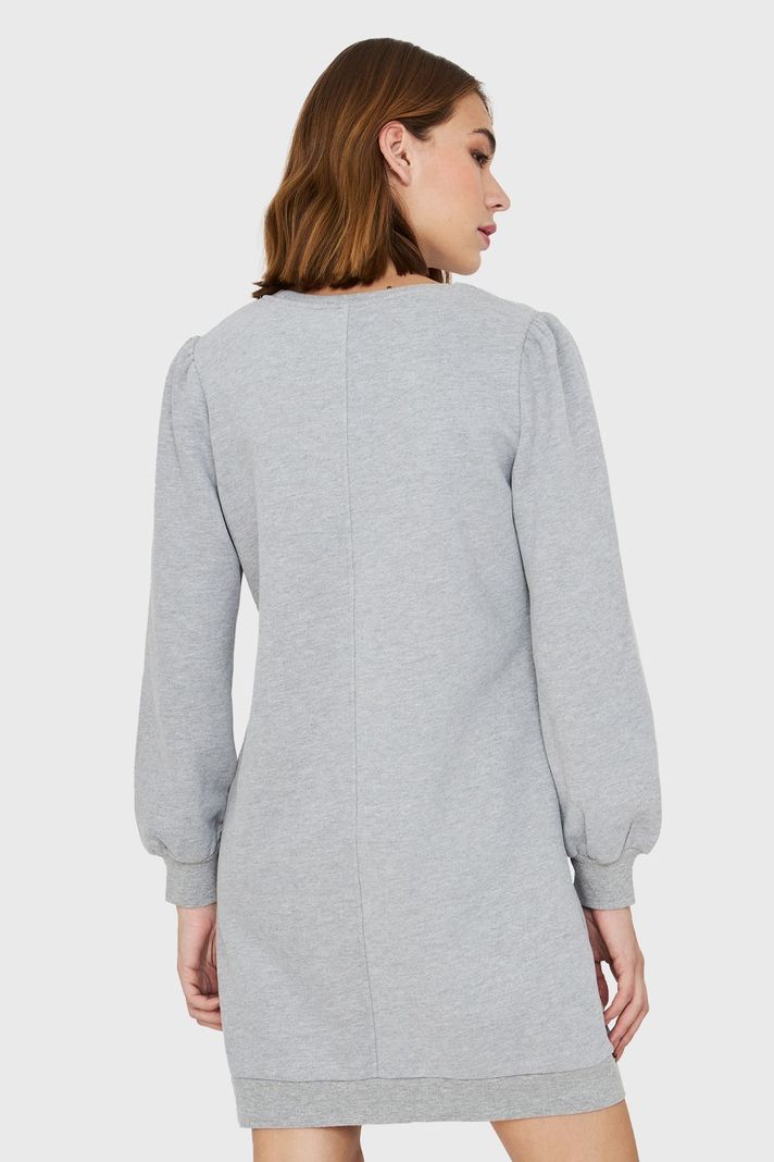 Vestido Tipo Polerón Gris Nicopoly-3