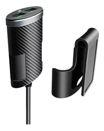 Cargador Usb Auto Con Alargador 4 Puertos 1 Metro -1