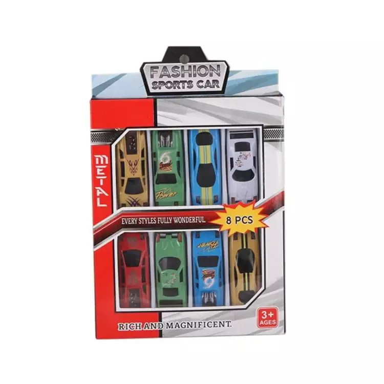Juguete de Metal para coche de 8 coches || Caja de-1