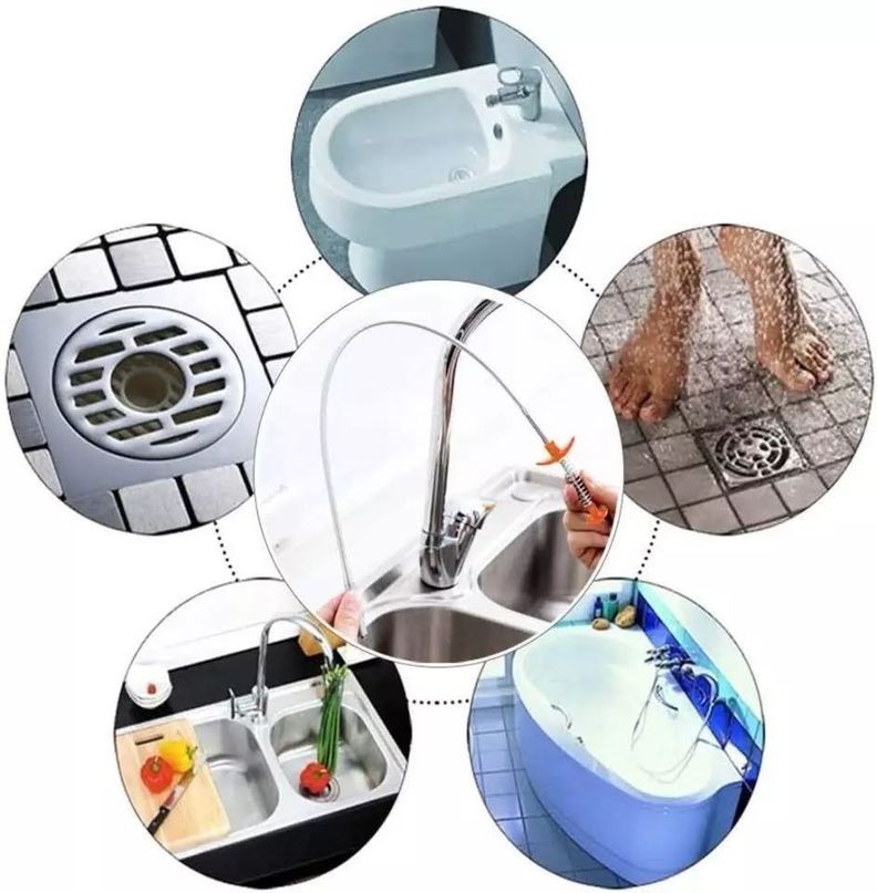 Gancho Destapa Tubería Cañería Drenaje Cocina Duch-2