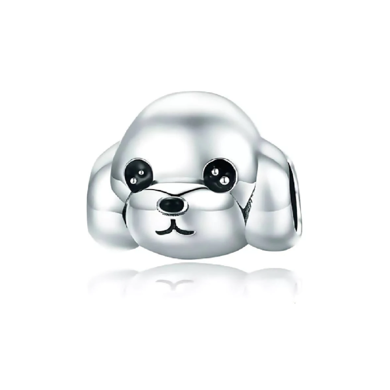 Charm Perro Cachorro en Plata Fina 925 SILVER HEART-0