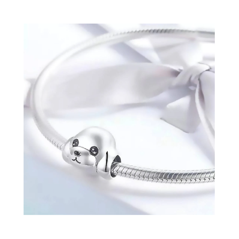 Charm Perro Cachorro en Plata Fina 925 SILVER HEART-1
